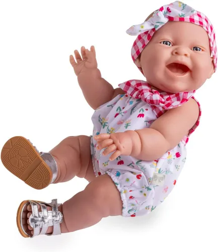 Vista 9 de JC Toys Lola Lemon Twist - Muñeca realista de 14 pulgadas con texto en inglés "Real Girl" All Vinyl Posable Play Doll – Cara feliz, vestida con 3