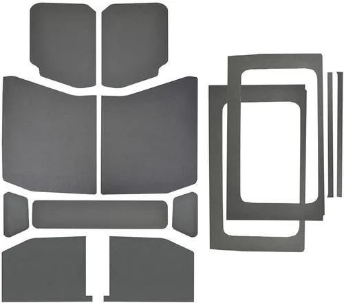 Vista 7 de Design Engineering 50289 Kit de Revestimiento Interior del Techo con Aspecto de Cuero Gris Boom Mat Amortiguador de Sonido Compatible con Jeep