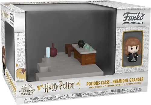 Vista 3 de Funko Pop Pops! Mini Moments: 20 aniversario de Harry Potter - Hermione con persecución (los estilos pueden variar), multicolor, estándar, (57364)