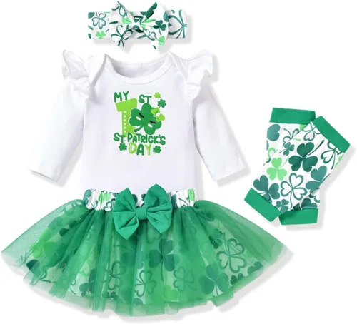 Vista 15 de Aalizzwell Traje de falda navideña para bebés recién nacidos american