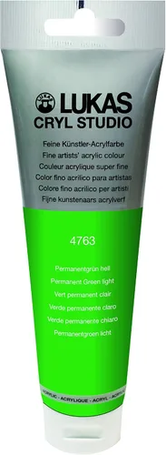 Vista 142 de Lukas CRYL Studio Artist - Pintura acrílica para artistas, Alizarín Carmesí, tubo de 125 ml - Pinturas acrílicas de alto pigmento para pintura
