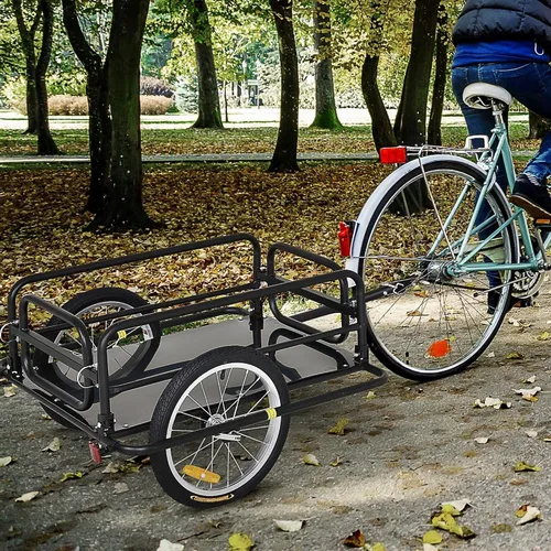 Vista 2 de Aosom – Remolque de carga/equipaje para bicicleta Wanderer, color negro