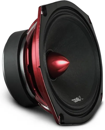 Vista 21 de Altavoz DS18 PRO de rango medio, cúpula en compresión de aluminio roja, altavoces de puerta de audio de alta calidad para auto o camión sistema