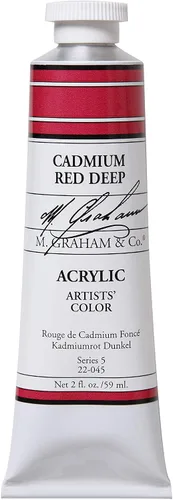 Vista 57 de M. Graham - Pintura acrílica de tubo de 2 onzas, carmesí Alizarin Alizarin Crimson