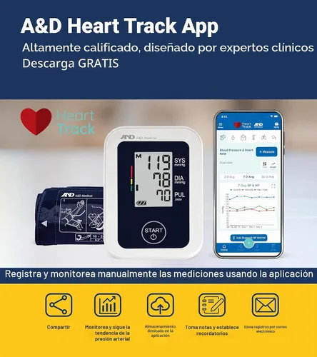 Vista 8 de A&D Medical Monitor de presión arterial para uso doméstico – UA-651SAC – Pequeño tensiómetro de brazo – Brazalete pequeño (16–24 cm / 6.3–9.4”)