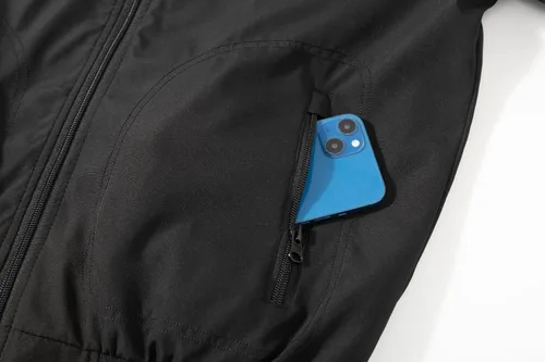 Vista 2 de TLZC Chaqueta bomber de moda para hombre, chaqueta cortavientos ligera para golf, abrigo resistente al viento