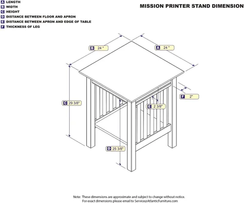 Vista 6 de AFI, Mission - Soporte para impresora con estación de carga, color blanco