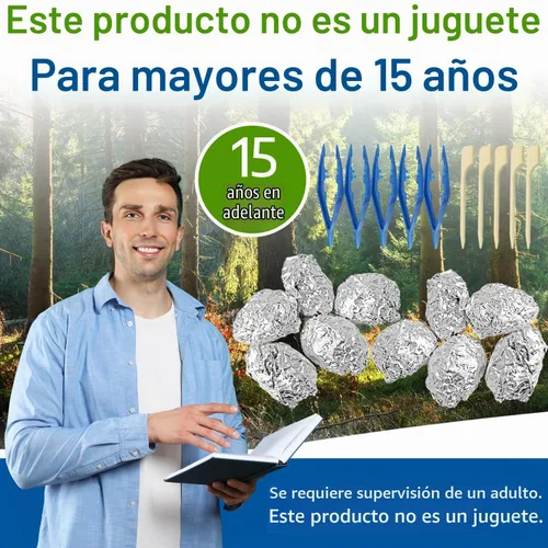 Vista 7 de Amazing Owl - Kit de disección de pellets de búho – Juego de pellets de búho de 10 piezas para proyectos de laboratorio científico – con pinzas