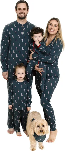 Vista 9 de Owlivia Pijamas de Navidad de Halloween para la familia, pijamas de algodón orgánico a juego candies