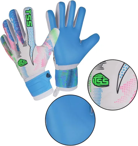 Vista 7 de Guantes de portero de fútbol para adultos y jóvenes, guantes de fútbol de alto rendimiento con protección Pro-Teck para la columna vertebral