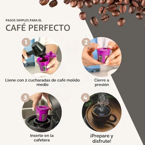 Vista 5 de Perfect Pod Café Fill Deluxe - Cápsula de filtro reutilizable para cafetera