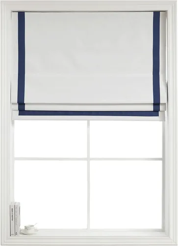 Vista 9 de Everyday Celebration Persianas romanas – 100 % opacas, sin cordón, para ventanas de interior, persianas con borde de cinta (negro) 23 pulgadas