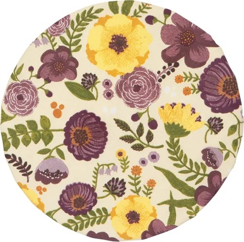 Vista 2 de Now Designs Adeline Save It - Juego de 2 fundas reutilizables de algodón para tazones de 7.5 y 9.25 pulgadas