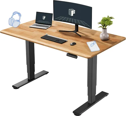 Vista 39 de FlexiSpot E6 Bamboo - Escritorio eléctrico de pie de 3 etapas con motor dual de 48 x 24 pulgadas, soporta 220 libras, altura ajustable con ajustes
