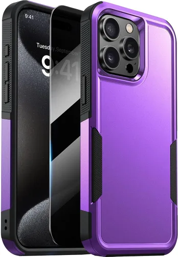 Vista 87 de Diaclara Funda diseñada para iPhone 12/iPhone 12 Pro, [con protector de pantalla de privacidad] [antiespía]