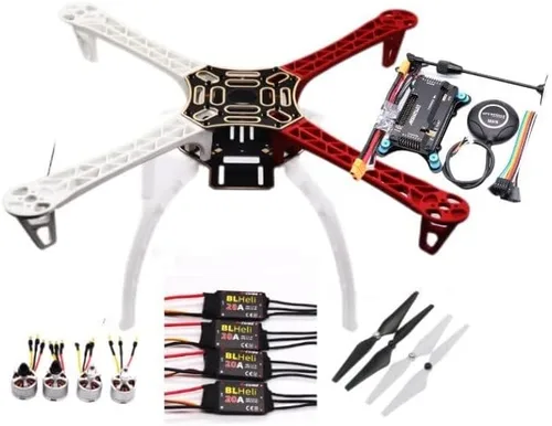 Vista 9 de Accesorios para drones APM2.8 para controlador de vuelo Ardupilot + para M8N GPS brújula integrada + soporte GPS + amortiguador para cuadricóptero