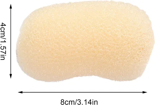 Vista 4 de Esponja para aumentar el volumen del cabello, almohadilla de esponja para el cabello con clip BB, práctica esponja para el cabello, fácil de usar
