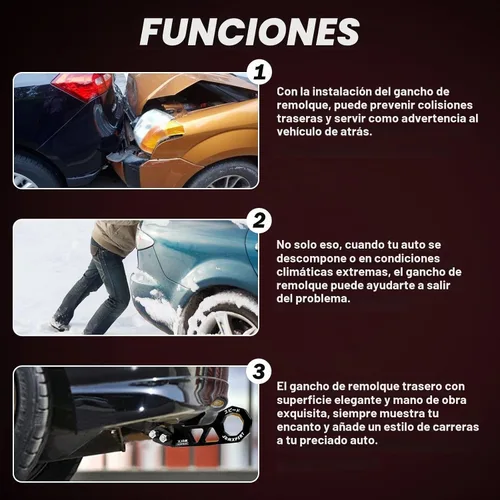 Vista 7 de x xotic tech Kit de Gancho de Remolque Trasero JDM de Aluminio Automático Estilo Racing Anillo de Remolque Trailer Decoración Accesorios