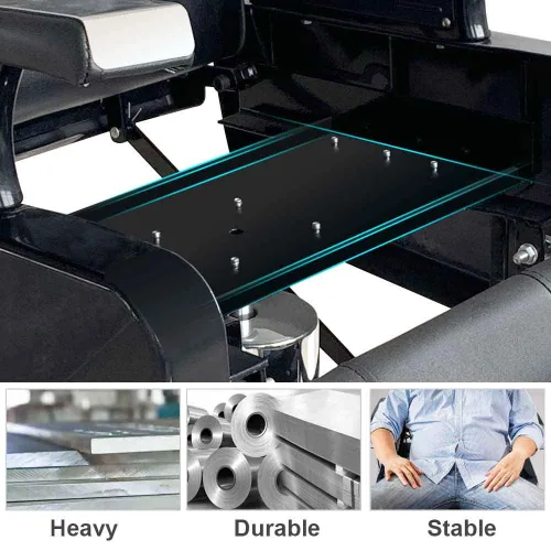 Vista 2 de Paddie Profesional hidráulico reclinable resistente de la silla negra del peluquero para el peluquero y el estilista del peluquero