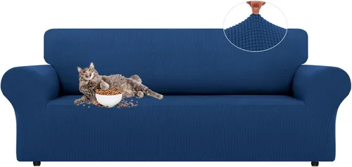 Vista 76 de LURKA Fundas elásticas para silla y sofá de 1 pieza, Fundas para sofá con protector elástico en la parte inferior para niños y perros