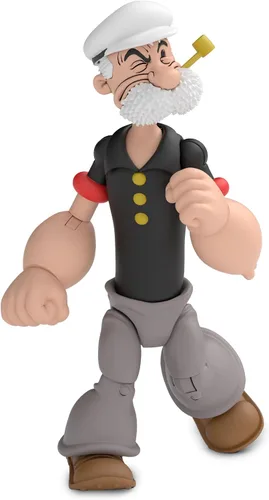 Vista 14 de Boss Fight Studio Bluto Popeye The Sailor Man Classics Wave 1 Figura de acción coleccionable – Figura altamente articulada con accesorios que