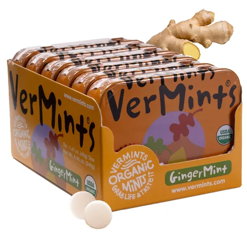 Vista 11 de VerMints Mentas Orgánicas Café Express - Ingredientes Reales, Sabor a Café Duradera - Latas de Tamaño de Viaje - Caramelos de Café Sin OMG, Sin
