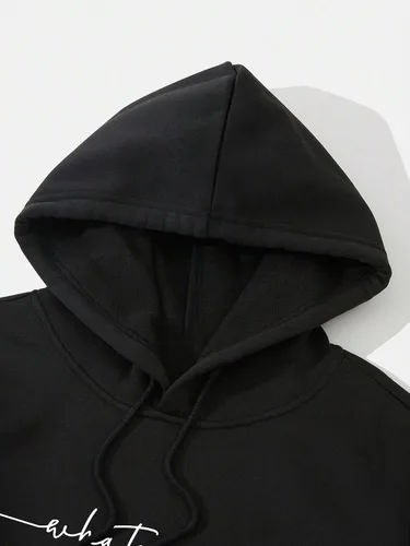 Vista 3 de SHENHE Sudadera térmica con capucha y bolsillo para hombre