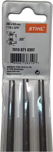 Vista 2 de Stihl 5605-750-4304 Afilador de motosierra y 7010-871-0397 paquete de 3 fichas de repuesto