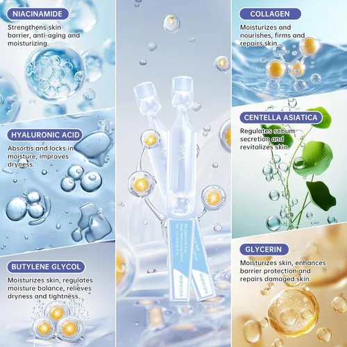 Vista 4 de 30 frascos ultrahidratantes de suero de ácido hialurónico al 5%, tubos de ácido hialurónico, suero de ácido hialurónico Wake Nature Perfection