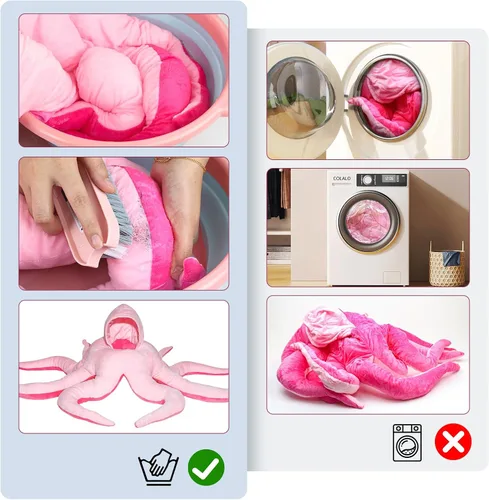 Vista 4 de XKCL Disfraz de pulpo para bebé, pulpo gigante de peluche, lindo pulpo, disfraz de bebé, divertido disfraz familiar para niño y niña, cumpleaños
