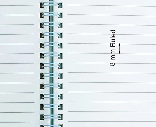 Vista 6 de Yansanido Cuaderno de espiral, 6 piezas A5 de tapa dura de plástico grueso de 0.315 pulgadas, 6 colores, 80 hojas, 160 páginas para estudio y notas