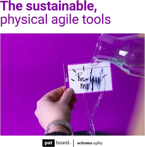 Vista 6 de Scrum and Kanban Tools, kit de etiquetas de instrucción magnéticas para tablero.