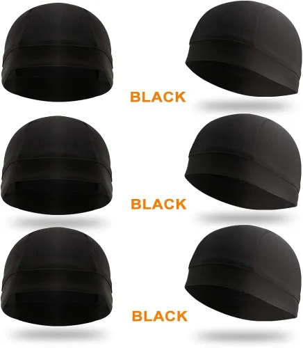 Vista 6 de Paquete de 3 gorras de calavera refrescante forro de casco que absorbe el sudor para hombres y mujeres