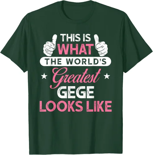 Vista 21 de Gege Gift: World's Greatest Gege T-Shirt, Negro