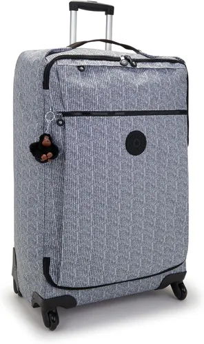 Vista 4 de Kipling Darcey - Equipaje grande de 29 pulgadas con ruedas giratorias de 360 grados para mujer, Simply Chevron, Darcey - Equipaje grande de 29