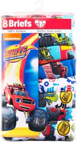 Vista 6 de Ropa interior para niños con licencia Mickey Mouse Blaze Cars Paw Patrol Marvel Toy Story paquete de 8 calzoncillos para niños pequeños y grandes