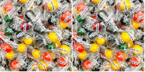Vista 7 de Jawbreakers Candy, caramelos duros de frutas envueltos individualmente, bolsa de 24 onzas