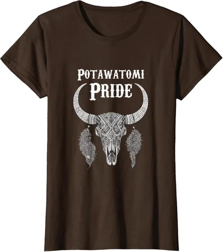 Vista 22 de Potawatomi Pride Tribe Native American Indian Buffalo Camiseta
