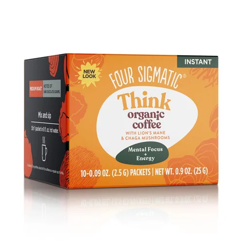 Vista 2 de Cuatro Sigmatic - Cacao de champiñones con Reishi y café instantáneo de hongos con melena de león y chaga