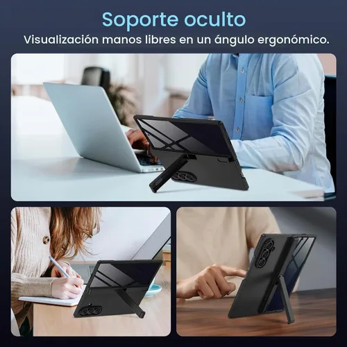 Vista 2 de Funda para Samsung Galaxy Z Fold 5 con protector de pantalla de privacidad, [compatible con Magsafe] [Soporte oculto] [protección de bisagra]