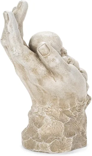 Vista 4 de Joseph's Studio de Roman Inc., en la palma de su mano, colección de jardín, estatua religiosa, santa familia, memorial, ángel, santo