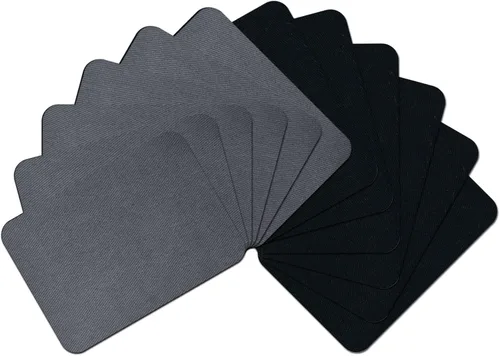 Vista 7 de 15 piezas de parches de tela de calidad premium para planchar por dentro y por fuera, adhesivo más fuerte, algodón, rojo, verde, azul, marrón