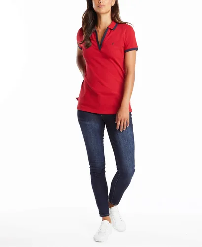 Vista 2 de Nautica Polo de algodón elástico para mujer