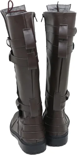 Vista 4 de Disfraz de Anakin Skywalker para hombre, disfraz de lujo, conjunto completo de Anakin Skywalker botas de Halloween uniforme