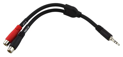Vista 5 de Pig Hog PY-S214F 1/4" TRS (macho) a doble mono 1/4" (hembra) cable en Y, 6
