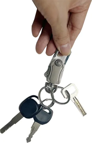 Vista 7 de Llaveros de metal para llaves de coche, llavero para hombre, llavero, mosquetón, llaveros para llaveros, llaveros para llaveros, llavero abridor