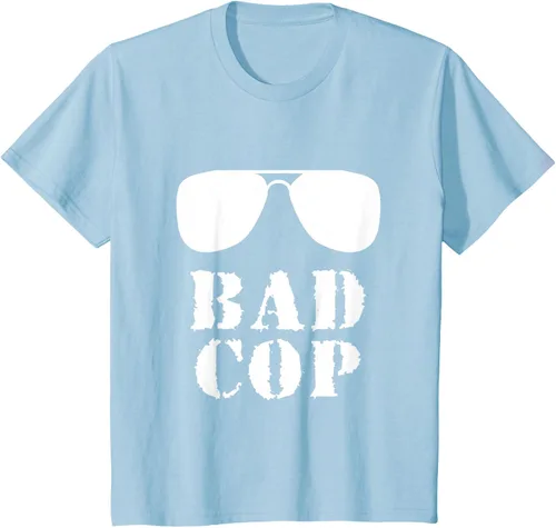 Vista 14 de Bad Cop Funny Police - Camiseta a juego para padre e hijo, Negro, S