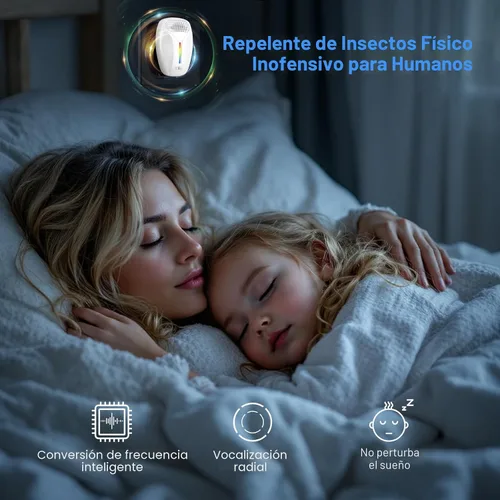 Vista 6 de Repelente ultrasónico mejorado y repelente de insectos para interiores, ultrasónico y repelente para cucarachas, roedores, ratones, insectos