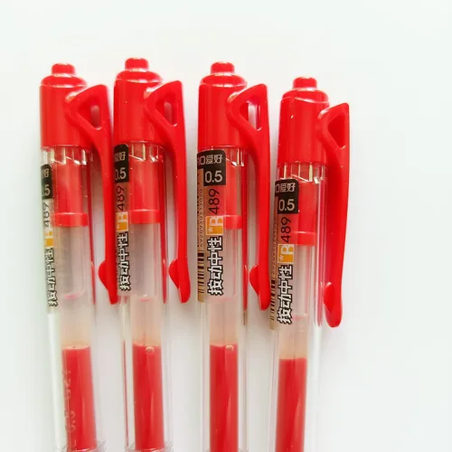 Vista 5 de Sencoo Paquete de 10 bolígrafos de gel rojos, retráctiles, punta fina, bolígrafo de escritura para oficina, escuela, estudiantes, regalo