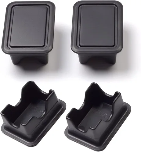 Vista 5 de CDEFG Fundas de bolsillo de estaca para riel de cama para RAM 1500 2019 2020 2021 Pickup Truck Bed Rail Stake Hole Caps Stake Pocket Plugs, 2